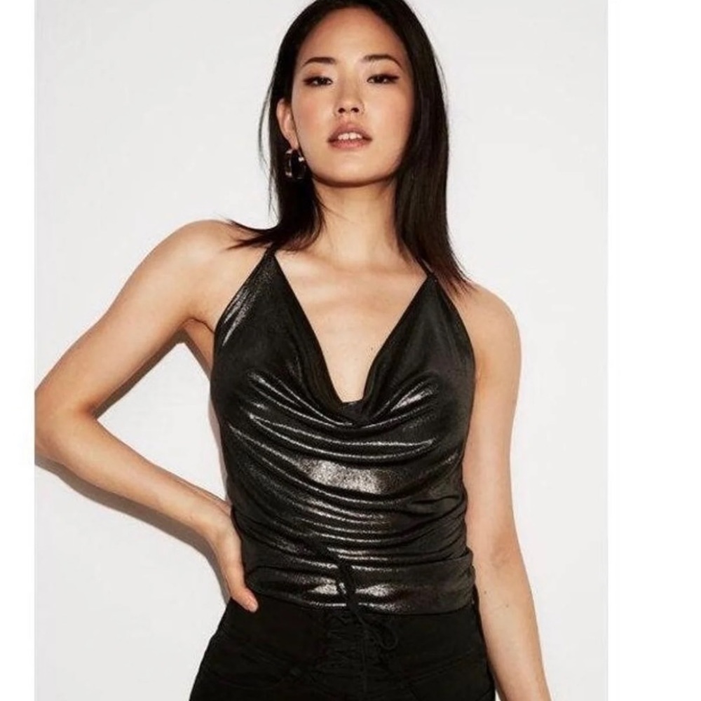 Express metallic black top